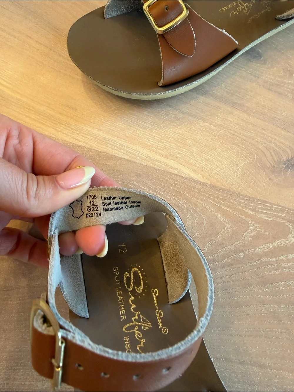 Kids Brown Sun-San Surfer Sandals